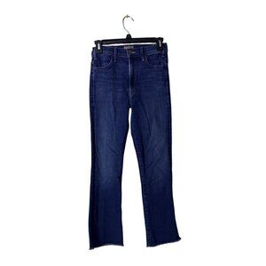 Mother The Hustler Ankle Fray Jeans Size 25 Home Movies Medium Wash Denim